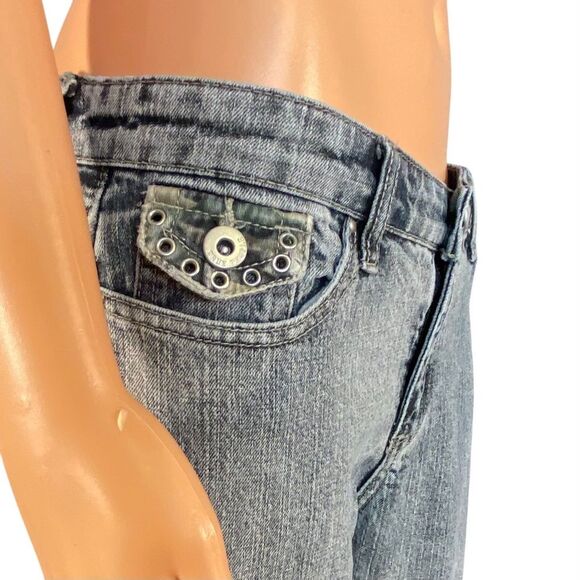 True People Light Wash Denim Jeans Juniors Size 11 Boot Cut - Picture 2 of 7